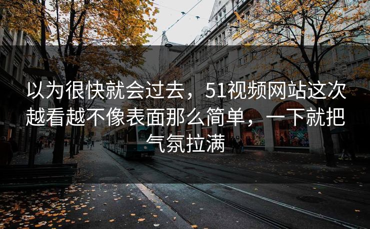 以为很快就会过去，51视频网站这次越看越不像表面那么简单，一下就把气氛拉满  第1张